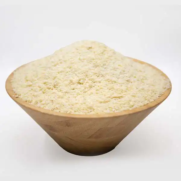 A wooden bowl of Bulk White Garri Online Baobabmart