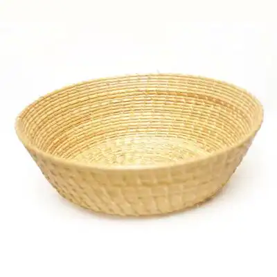 Cesta africana redonda tejida a mano de Baobabmart