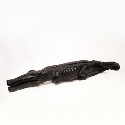 Vintage African Hand Carved Ebony Caiman