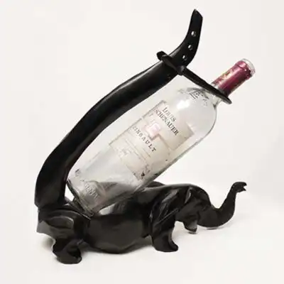 Porta vino de madera hecho a mano que se vende en Baobabmart
