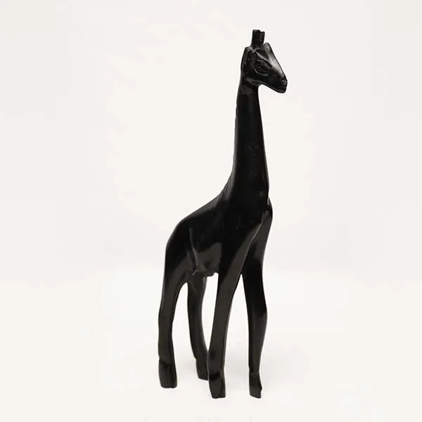 Ebony Wood Hand-crafted Giraffe figurine sold on Baobabmart