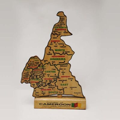 Wooden Cameroon 3D Map Online Baobabmart