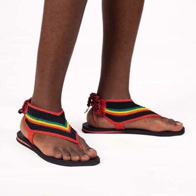 FulChris Black African Female Flip Flop Sandals - Handcrafted for Durability and Style Available at Baobabmart