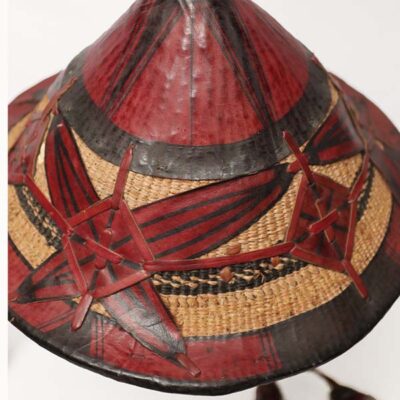 Chief Shepherd West African Hat - Handcrafted Straw and Leather Available at Baobabmart