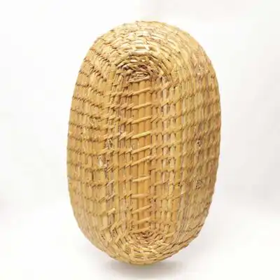 Cesta de pan ovalada tejida africana Baobabmart