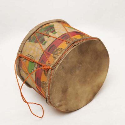 Antique Handmade Double-Sided African Drum