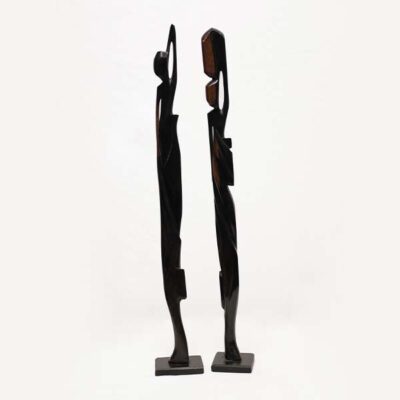 Stylized Hand-crafted African Women Figurines - Unique African Art Available at Baobabmart