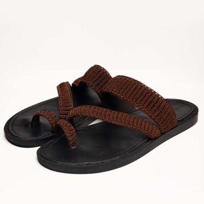 FulChris African Male Black Sandals - Handcrafted for Durability and Style Available at Baobabmart