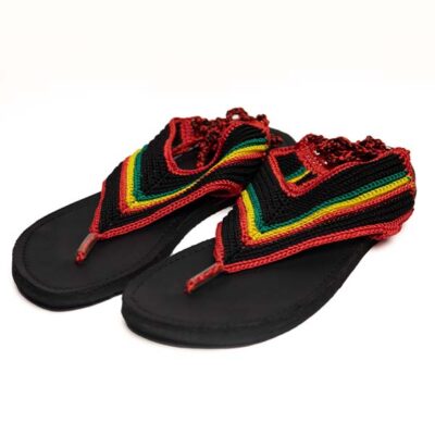 FulChris Black African Female Flip Flop Sandals - Handcrafted for Durability and Style Available at Baobabmart