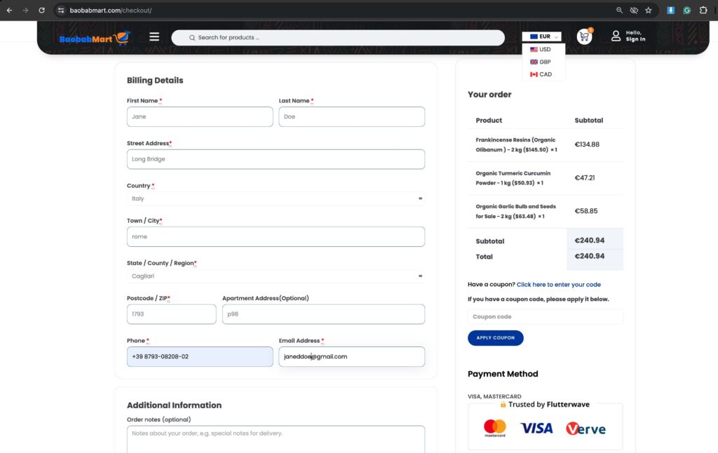 How to Change Your Currency Settings on Baobabmart