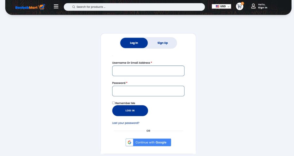 Quick and Easy Guide to create an account on BaobabMart