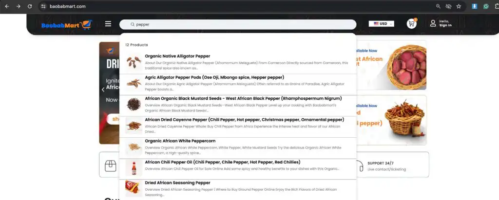 search results
