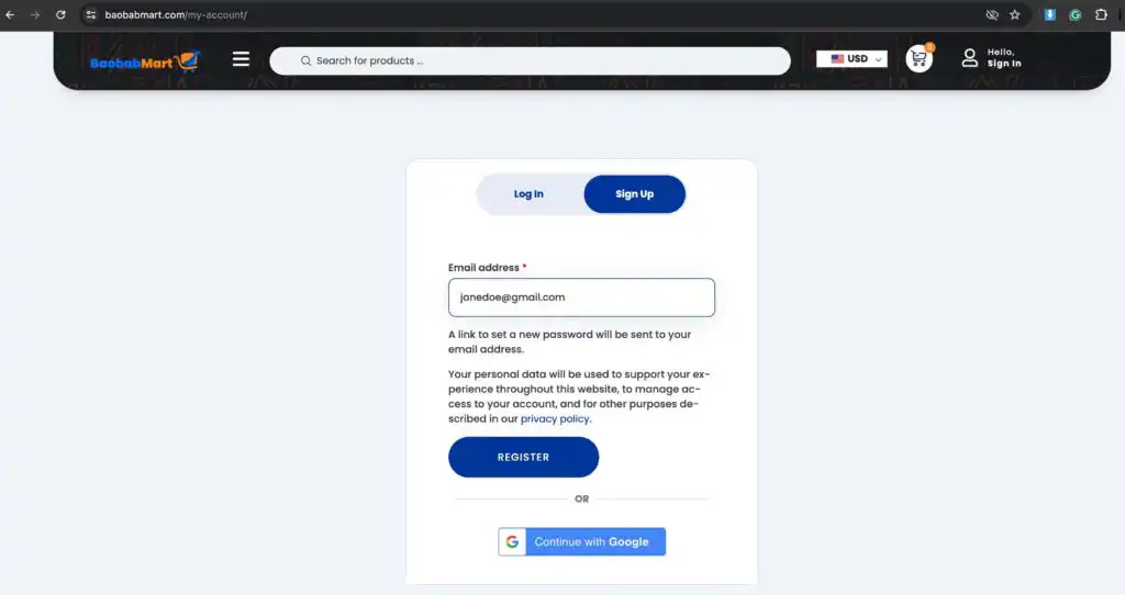 How to Create a Baobabmart Account: Your Gateway to Authentic African Products Quick and Easy Guide to create an account on BaobabMart