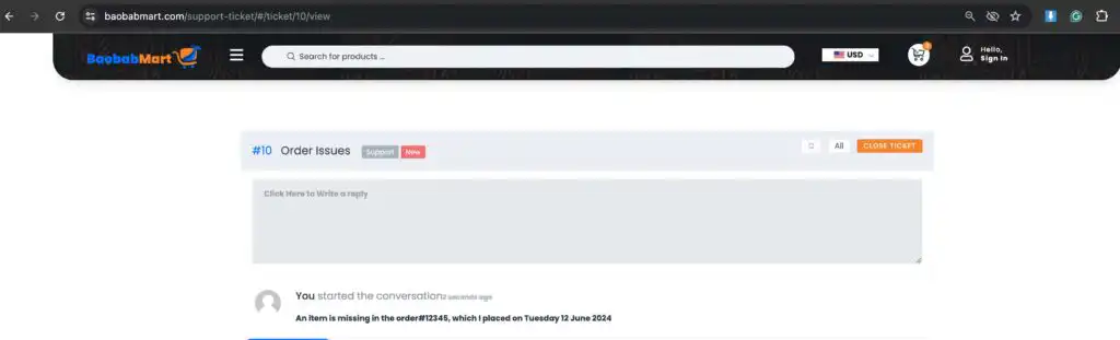 ticket confirmation and tracking