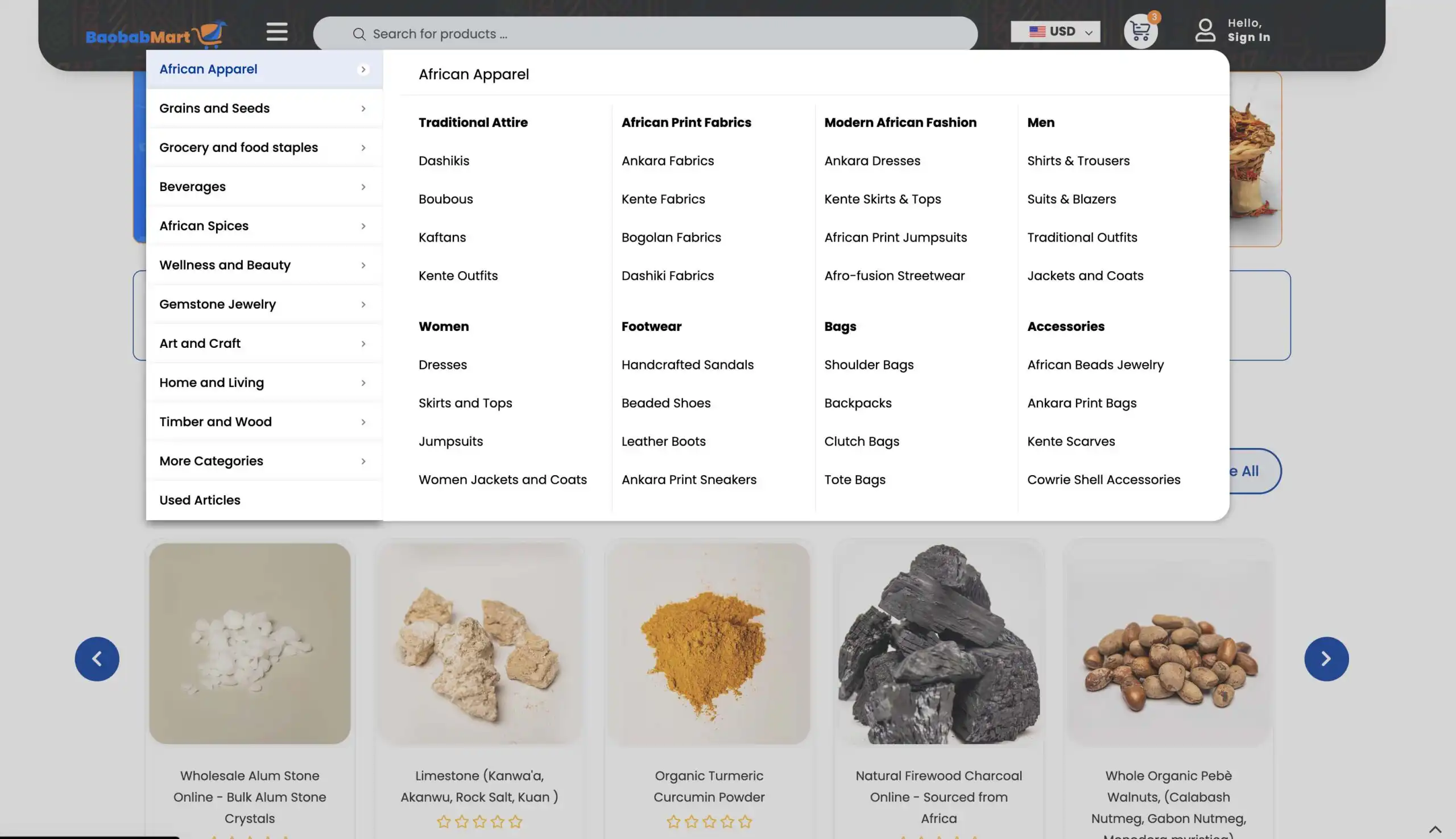 Baobabmart Store Opening Times | 24/7 Services widde product selection and easy navigation