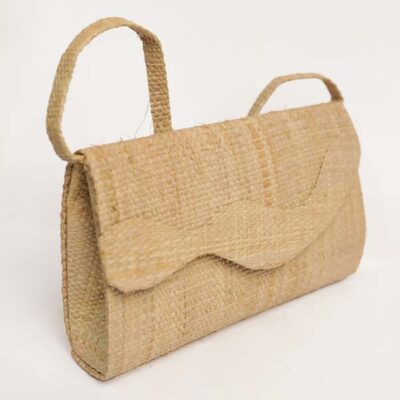 Straw Evening Clutch Bag – Natural Elegance, Available at Baobabmart