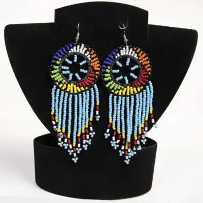African Beaded Tassel Earrings – Baobabmart