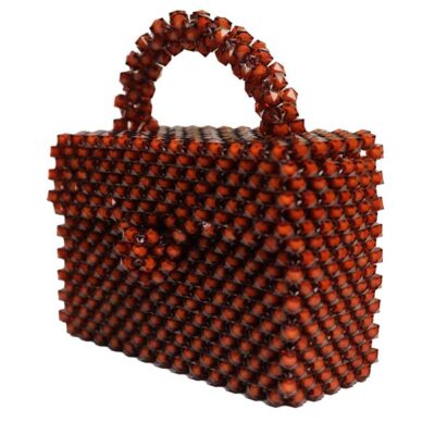 Buy Brown Beaded Female Bag handcrafted by Miss Swan from Baobabmart. Elegant, durable, and perfect for any occasion. Buy Brown Beaded Bag. Order now!