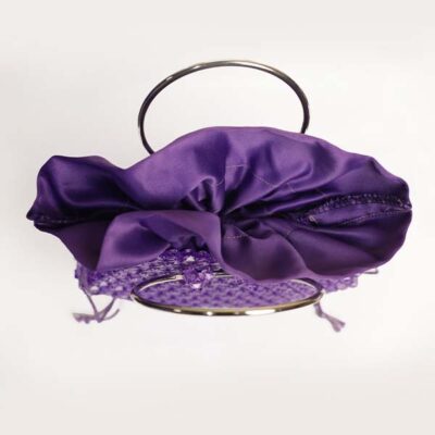 Purple Beaded Luxurious Bag from Baobabmart