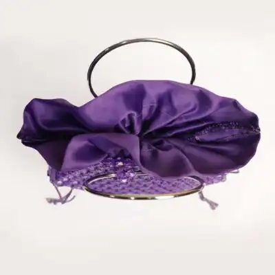 Purple Beaded Luxurious Bag from Baobabmart