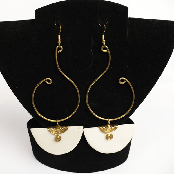 Boucles D'oreilles Vintage Cléopâtre – Strass Colorés, Fermoir Clip, Alliage Doré