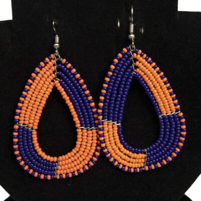 Vintage Heart Shape Beaded Earrings – Handcrafted Elegance for Any Occasion