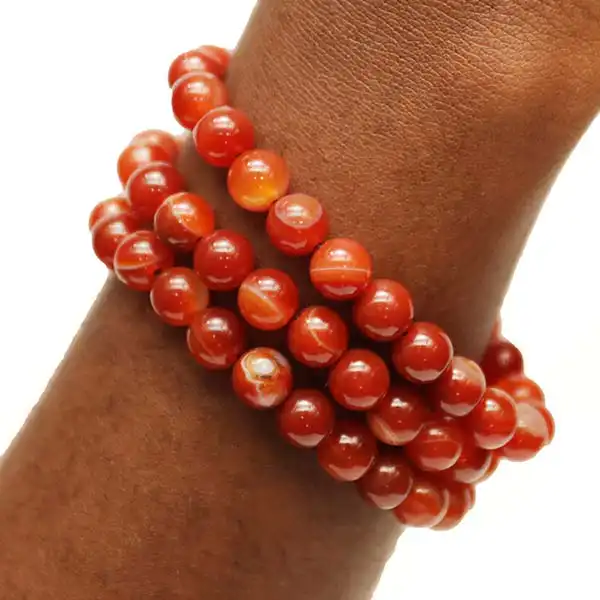 Natural Red Agate Bracelets for Sale at Baobabmart