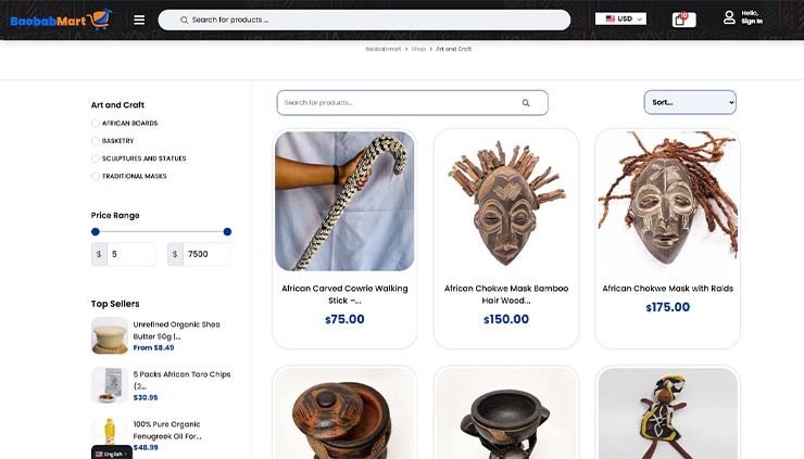 BaobabMart’s Role in Promoting African Art and Craft