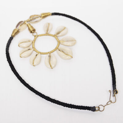 African Round Cowrie Shell Necklace – Authentic Handcrafted African Jewelry at Baobabmart