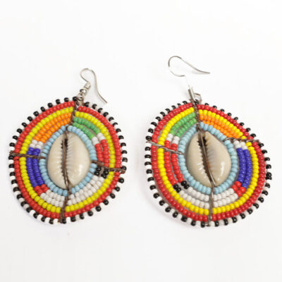 Handmade Maasai Beaded Earrings – Vibrant African Jewelry at Baobabmart