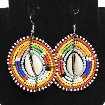 Handmade Maasai Beaded Earrings – Vibrant African Jewelry at Baobabmart