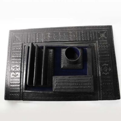 Black Leather Office Set - Baobabmart