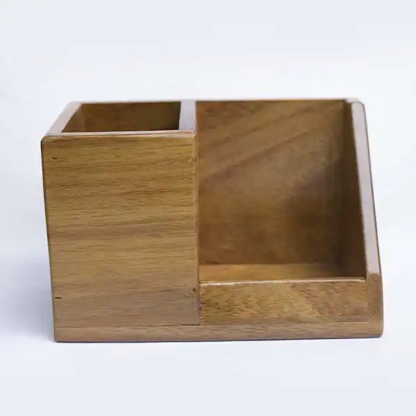 Hộp đựng bút bằng gỗ Iroko Ps1 Hộp đựng bút bằng gỗ Iroko thủ công – Phụ kiện bàn làm việc thời trang tại Baobabmart