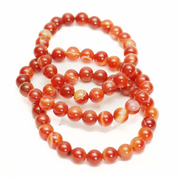 Red Agate bracelets 3 Natural Red Agate Bracelets for Sale at Baobabmart