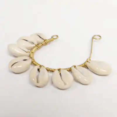 African Cowrie Shell Earcuff Earrings - Baobabmart