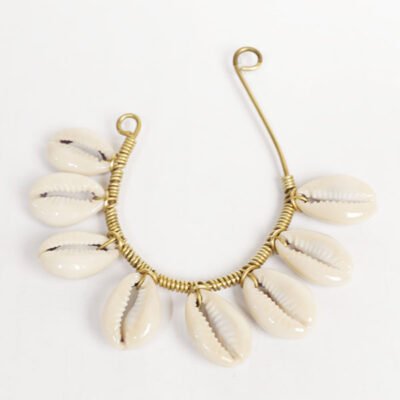 African Cowrie Shell Earcuff Earrings - Baobabmart