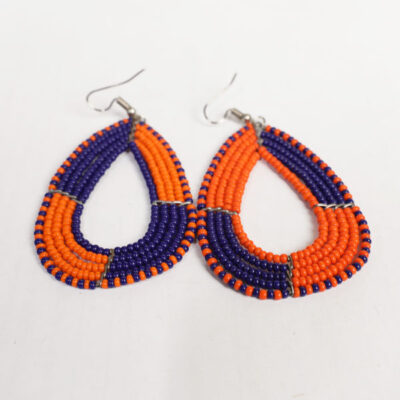 Vintage Heart Shape Beaded Earrings - Baobabmart