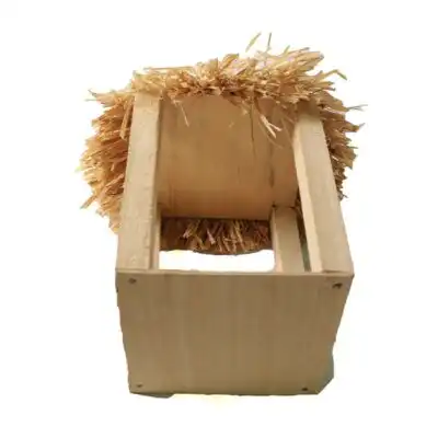 Comprar mini cabaña de paja decorativa en venta - Baobabmart