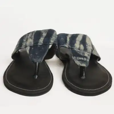 Handmade Flipflop Sandals with Ndop Material – Stylish and Comfortable Footwear Available at Baobabmart