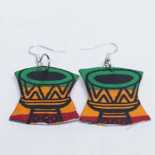 8-shaped wax earrings 1 Vintage 8-Shaped Red Wax Earrings – Authentic African Jewelry from Baobabmart