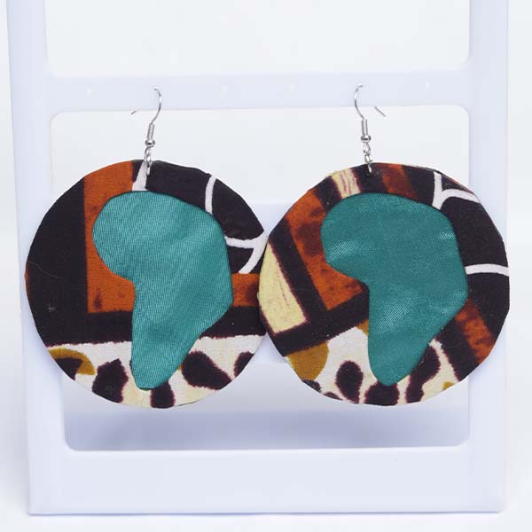 African map earrings in wax 8 Handcrafted African Map Wax Earrings – Unique Afrocentric Jewelry at Baobabmart
