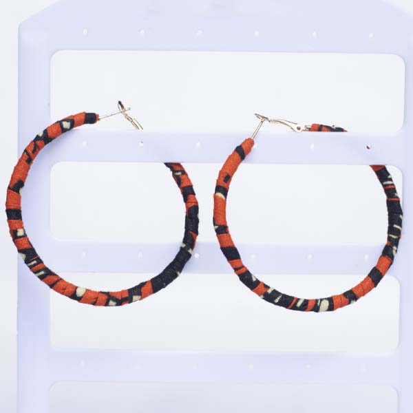 Ankara Hoop earrings 10 Handmade Authentic Ankara Hoop Earrings – African Jewelry at Baobabmart