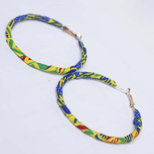 Ankara Hoop earrings 12 Handmade Authentic Ankara Hoop Earrings – African Jewelry at Baobabmart