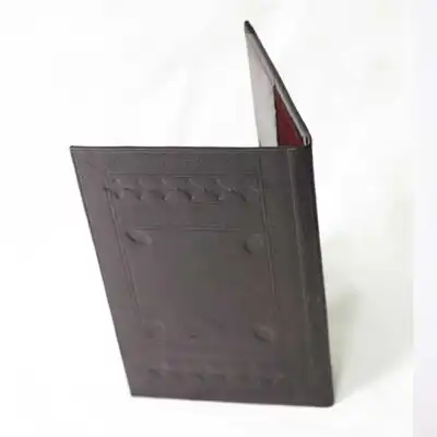 Black Vintage Bill Holder - African Leather Bill Holder for Sale Baobabmart