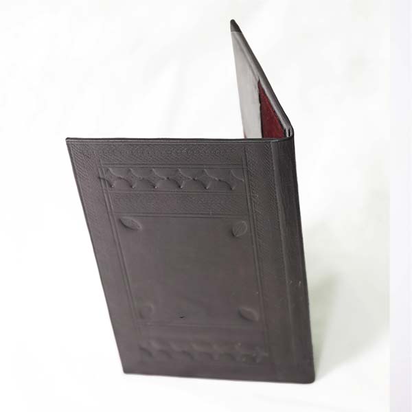 Bill Holder 3 Black Vintage Bill Holder - African Leather Bill Holder for Sale Baobabmart