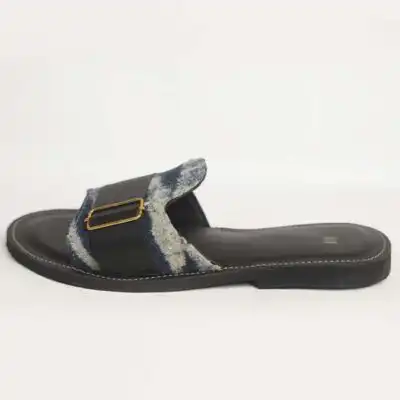 Black Ndop Female Outdoor Sandals – Handcrafted African Footwear Available on Baobabmart