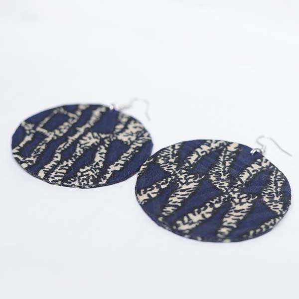 Traditional Medium Rounded Wax Earrings Print