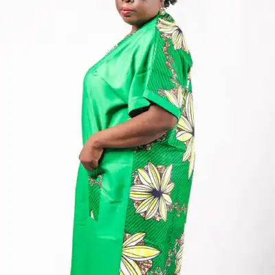 Mini Green Boubou for Women – Lightweight and Stylish African Dress at Baobabmart