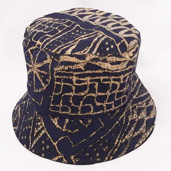 Ndop Fabric African Bucket Hat – Baobabmart에서 판매하는 정통 아프리카식 머리 장식