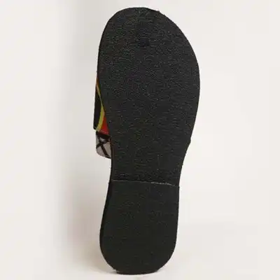 Sandals Made of Traditional African Fabrics – Handcrafted Authentic African Footwear Available at Baobabmart